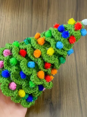 Decorated Layered Christmas Tree Crochet Pattern, DIY Handmade Holiday Ornament, Festive Crochet Home Decor PDF $5.40