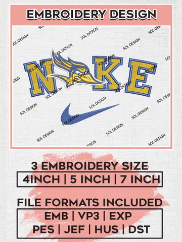 Nike Cal State Bakersfield Roadrunners Machine Embroidery Design, NCAA Cal State Bakersfield Roadrunners Embroidery Design Design files, NCAA Embroidery Designs, NCAA Machine Embroidery Designs, Digital Download $6.99