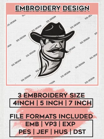 New Mexico State Aggies Logo Machine Embroidery Design, NCAA New Mexico State Aggies Embroidery Design Design files, NCAA Embroidery Designs, NCAA Machine Embroidery Designs, Digital Download