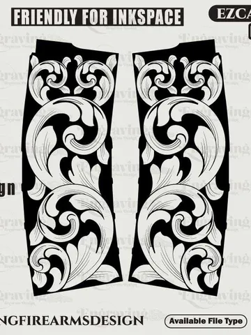 PMAG Scrolling Pattern Design Svg,lasercut,laserengraving,fiberlaser,engravingfiles,laserpattern,engravingdesign,engravingpattern,metalart $38.99