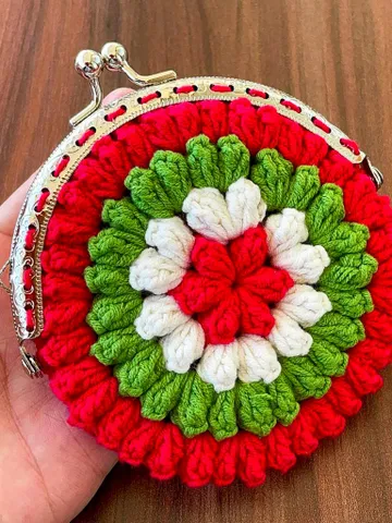 Crochet Flower Coin Purse PDF Pattern, Small Floral Crochet Pouch, Handmade Wallet Design, Christmas Crochet Bag PDF, Instant Download $5.40