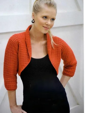Bolero crochet pattern, shrug pattern, women ladies bolero, easy crochet pattern top pdf instant download $6.68