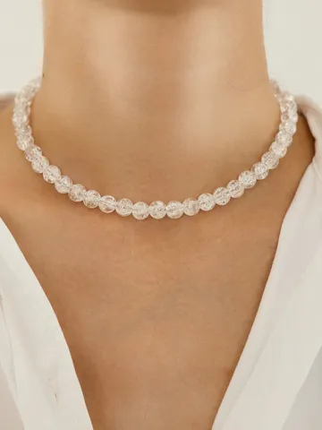 quartz necklace $60.00