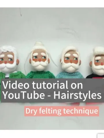 Dry felting tutorial "Hairstyles for the Man" on YouTube $4.50