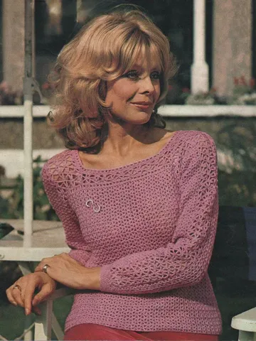 Sweater pattern, top Pattern, lace summer top sweater, women ladies top pdf instant download $6.68
