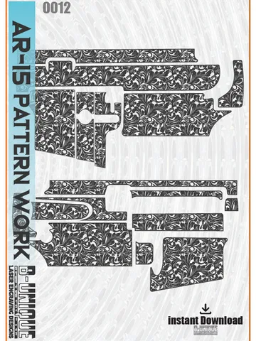 AR-15 Scroll pattern work