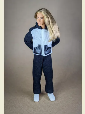 Black & White sport suites for 12-inch fashion male dolls $6.00
