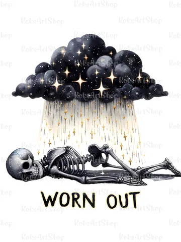 Snarky Skeleton PNG clipart, Mentally Exhuasted PNG, Funny skeleton sublimation design, Tshirt sublimation design, Spooky Clipart, Halloween $1.50