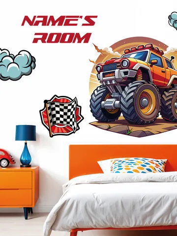 Monster truck Wall Decal Car Sticker el213 $36.99
