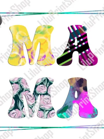 Mama png Tie Dye Mothers Day png Plaid Mothers day clipart Western png mama clipart Roses Mama sublimation png Mama Shirt sublimation $2.71