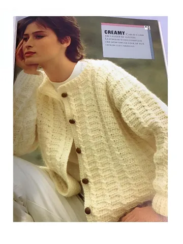 Cardigan aran crochet pattern, women cardigan crochet, cable cardigan pdf $6.68