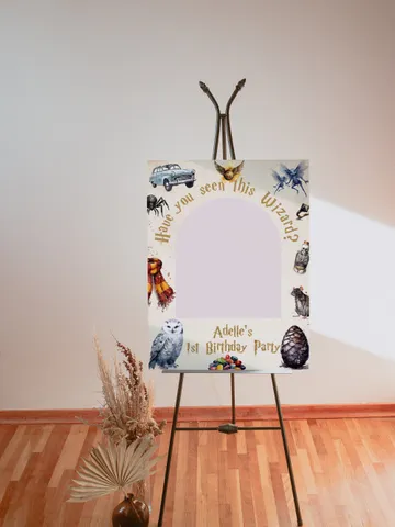 The Chosen One Birthday Party; Photo Banner Wizard Birthday Party; Magic School 1st Birthday; Editable Wizarding PhotoProp Banner; Wiz1320 $11.62