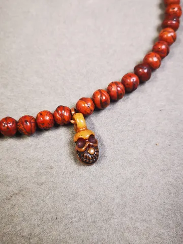 Yak Bone Carved Skull Bead Clipe Pendant for Mala,Prayer Beads Accessories,Gandhanra Tibetan Amulet $19.99