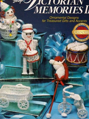 Victorian Memories 2 Christmas Ornaments Vintage Crochet Pattern PDF Christmas Tree Toys Crochet $3.00