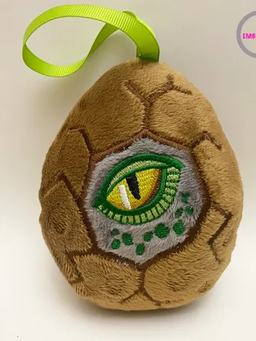 Dragon in the egg Stuffed Toy In The Hoop ITH Pattern plush Toy digital design for Machine Embroidery $7.00