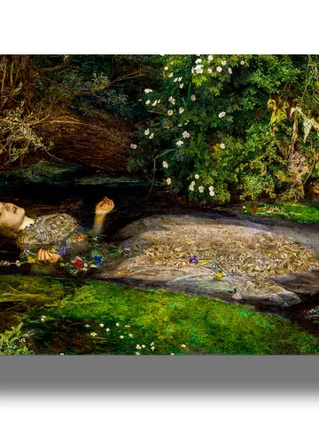 Drowned Ophelia. A painting in the pre-Raphaelite style. $21.00