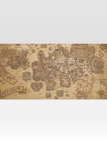 OSRS map of Gielinor Gift Wrapping Paper 58"x 23" (1 Roll) $24.97