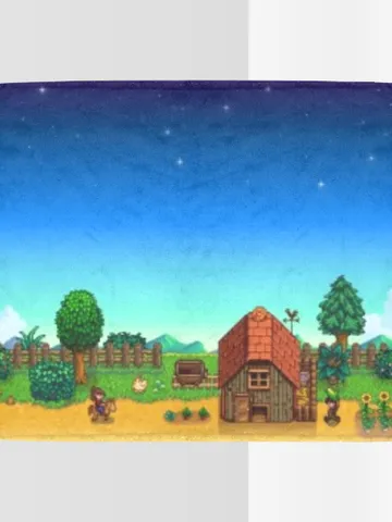 Stardew Valley Blanket Lightweight Soft Microfiber Fleece $54.00
