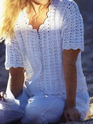 Crochet Cardigan pattern, crochet lace cardigan , women cardigan, summer cardigan pdf instant download $6.68