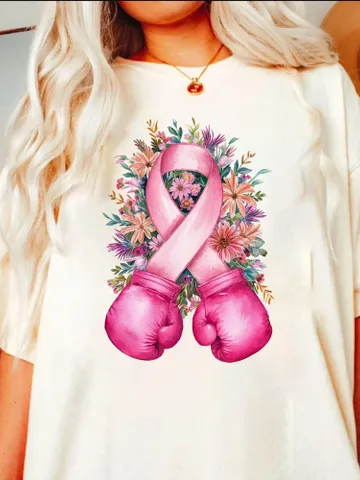 Breast Cancer with boxing gloves png sublimation design download, Breast Cancer png, Cancer Awareness png, sublimate designs download $3.34