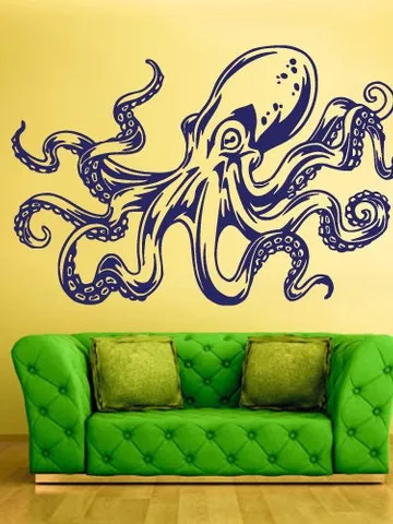 Octopus Wall Decal Bathroom Decor Sticker z808 $23.99