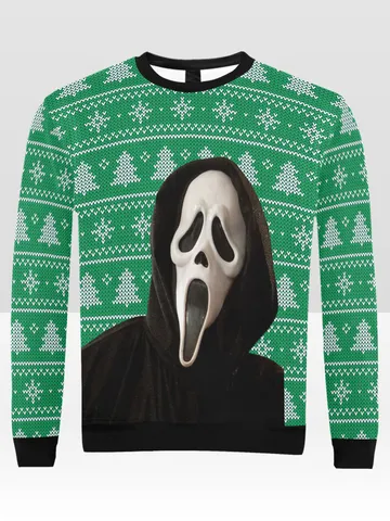 Scream Ugly Christmas Sweater $60.00