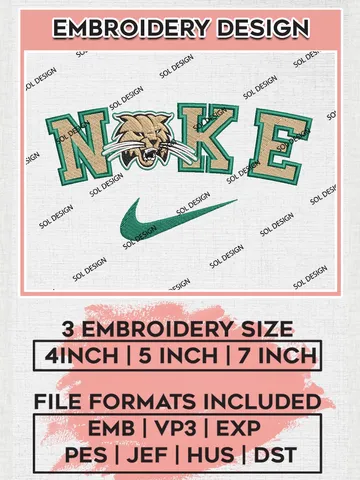 Nike Ohio Bobcats Machine Embroidery Design, NCAA Ohio Bobcats Embroidery Design Design files, NCAA Embroidery Designs, NCAA Machine Embroidery Designs, Digital Download