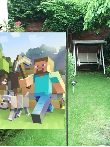 Minecraft Garden Flag (Two Sides Printing, without Flagpole) $24.97
