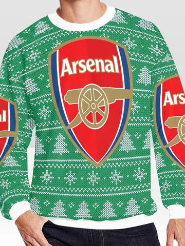 Arsenal Ugly Christmas Sweater, Christmas Sweatshirt $60.00
