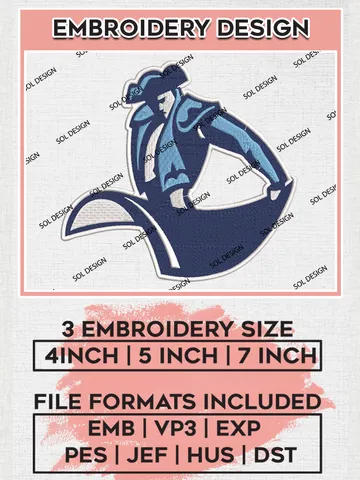 NCAA San Diego Toreros Mascot Logo Embroidery Designs, NCAA Logo Machine Embroidery Files, NCAA San Diego Toreros Logo, NCAA Embroidery Designs, Machine Embroidery Designs, Digital Download $6.99