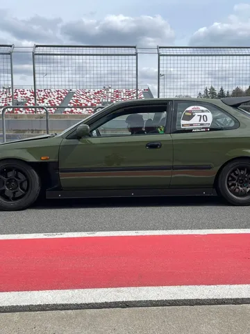 Aluminum Side Skirts Time Attack 4" for Honda Civic 96-00 Ek 3 dr ek9 $275.00