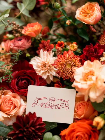 Edward - name in Samantha style with bright letters, digital design $15.00