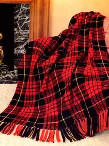Crochet Pattern Vintage Afghan Highland Home Digital Download PDF