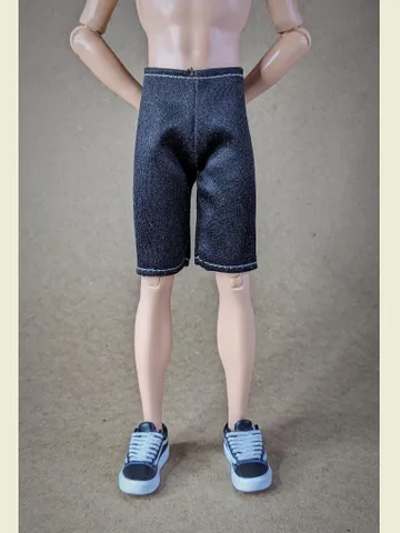 Black shorts for 12 inch fashion male dolls $9.00