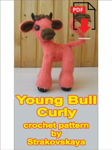 TUTORIAL: Young Bull Curly crochet patterns* $5.00