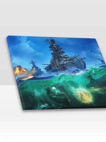 World of Warships Frame Canvas Print $24.00
