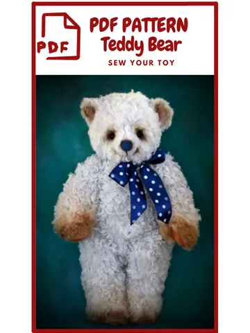 TEDDY BEAR Pattern - Figure stuffed animal, Pattern PDF-Teddy bear, Teddy bear , Animal Pattern, Bear Pattern $6.00