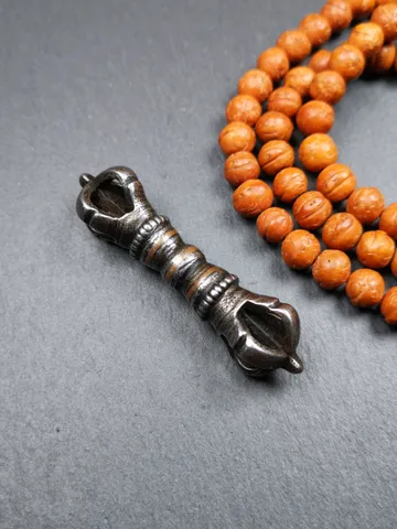 Vintage Tibetan Ritual Implement by Gandhanra - Five-Pronged Vajra Dorje of Vajrayana Buddhism - Made of Cold Iron $49.99