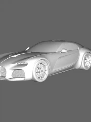 Beauty 1 3d Model Car STL 3D Printing Bugatti Atlantic $9.50