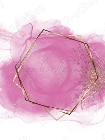Pink and gold Logo Background Png Alcohol ink logo design Pink & gold confetti logo overlay, Pink logo png Instant download $2.85