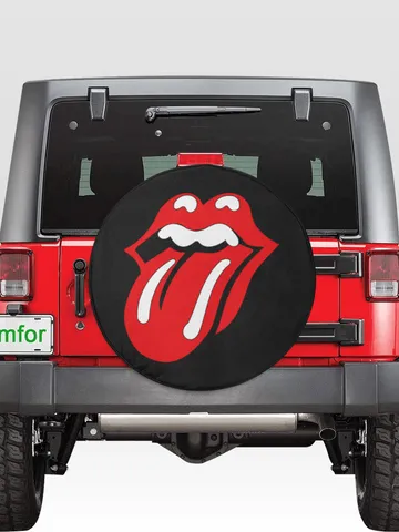 Rolling Stones Tongue Tire Cover $44.97