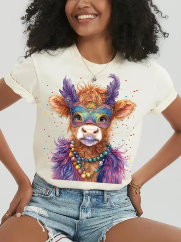 Retro Mardi Gras PNG, Highland Cow Png, Fleur De Lis Png, Mardi Gras Png, Mardi Gras Coquette Png, King Cake Png, Louisiana Crawfish Png $3.90