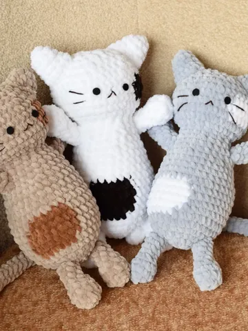Crochet cat pattern Amigurumi plush kitty pattern Crochet plushies pattern Crochet toys pattern $5.00