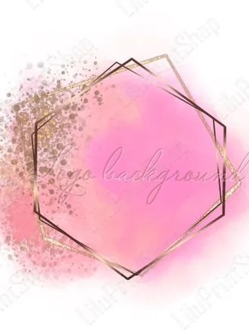 Watercolor logo png Coral pink Logo Background Png Watercolor pink logo design, Blush pink and gold logo design Coral and gold confetti logo $2.85