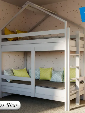 Loft Bunk Bed Plan, Twin Size, PDF, DIY $14.95
