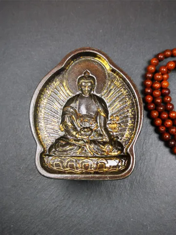 Gandhanra Tibetan Buddha Statue Tsa Tsa Mold,Bhaisajyaguru,Medicine Buddha,Copper Mould For Making Clay Buddha Statue,Tsha Tsha $69.99
