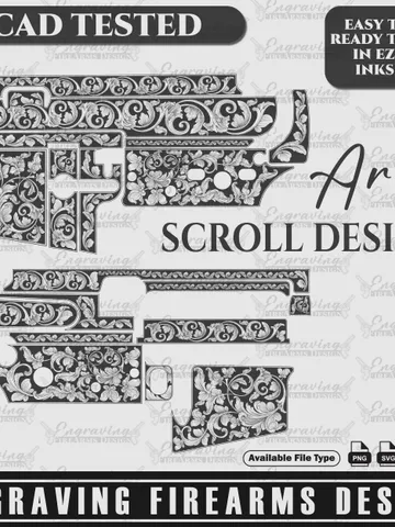 Engraving Firearms Design AR15 Scroll Design $79.99