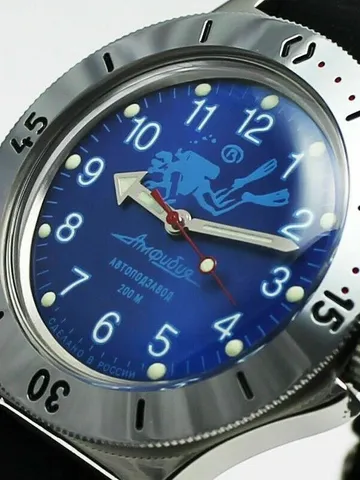 Vostok Amphibia 120656 Watch Scuba Dude Diver Metal Bracelet $139.00