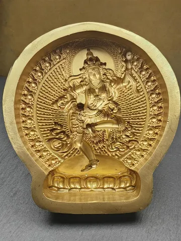 Machig Labdron / Machik Labdron Tsa Tsa Mold,Gandhanra Handmade Tibetan Buddha Statue Mould,12 × 12cm $369.99