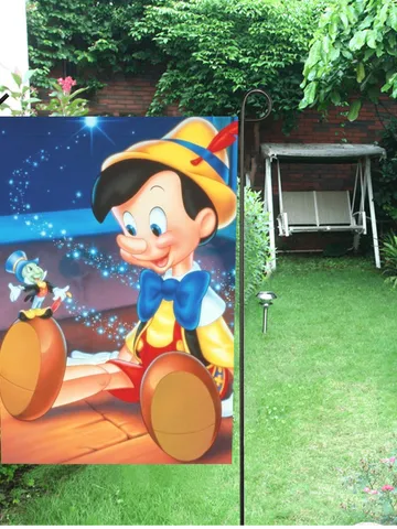 Pinocchio Garden Flag (Two Sides Printing, without Flagpole) $24.97